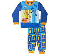 Numberblocks Boys Pyjamas Pjs Set Ages 3 to 8 Years Old (5-6 Years) Blue