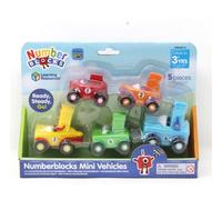 Learning Resources Mini Car Set 5 Cars Numberblocks Gifts Vehicles with Moving Wheels Learn to Count 1-5 Age 3+