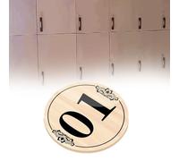 Numbered 1-25 1-50 1-100 Number Sign, Waterproof Number Tag 3 5 8 CM Dia, Square & Round Identifier Plate For Tool Cabinets/Categorized Label(A2-1-25 D 3 CM)