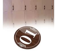 Numbered 1-25 1-50 1-100 Number Sign, Waterproof Number Tag 3 5 8 CM Dia, Square & Round Identifier Plate For Tool Cabinets/Categorized Label(A1-1-25 D 3 CM)