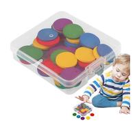 Numbered Calculation Discs, Circular Arithmetic Tokens, Natural Math Components, Classroom Group Activity Resource, Kindergarten Numeric Recognition Tool, Teaching Aid for Academy, Homeschool, Study