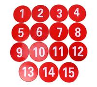 Numbered Floor Spots Markers Footstep Mat Disc Markers For Courts Floor Indoor Outdoor Soccer Training Sports Activity Agility Carpet