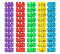 Numbered Leg Band Tags, Chicken Leg Rings Clip Poultry Thigh Numbered Band Tags, Chicken Identification Legs Bands for Chicken Ducks