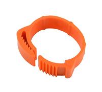 Numbered Leg Rings,Birds Ring,100Pcs Chicken feet Ring Plastic Open Type Buckle Duck Goose Digital Foot Poultry(Orange)