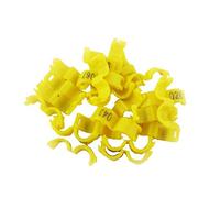 Numbered Leg Rings,Birds Ring,100Pcs Foot 2.7Mm/3Mm/4Mm/4.5Mm/5Mm Bird Dove Pigeon Parrot Small Clip(Yellow,4.5mm)