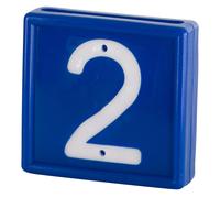 Numbered marking collar to slide onto the bracelet Kerbl N°2 (x10)