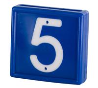 Numbered marking collar to slide onto the bracelet Kerbl N°5 (x10)