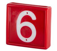 Numbered marking collar to slide onto the bracelet Kerbl N°6 (x10)