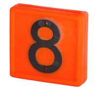 Numbered marking collar to slide onto the bracelet Kerbl N°8 (x10)