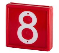 Numbered marking collar to slide onto the bracelet Kerbl N°8 (x10)