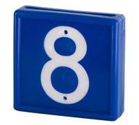 Numbered marking collar to slide onto the bracelet Kerbl N°8 (x10)