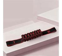Numbered Resistance Band, Cotton-Latex Stretch Band, Yoga Dance Training Band with Segmented Markings, Multiple Sizes & Colors(10 grid Red)