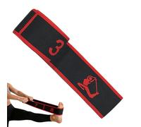 Numbered Resistance Band, Elastic Fitness Band 90 x 4 x 0.2 cm Polyester Cotton Latex, 8 Sections with Asanas Guide for Yoga, Stretching, Pilates, 60 g, 90 x 1.57 x 0.08 Inches