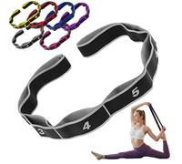 Numbered Resistance Band Leg Stretcher Band Stretching Bands Yoga Hamstring Stretch Strap With Loops Physical Therapy Elastic Exercise Flexibility Belt Pilates Straps Yoga Strap