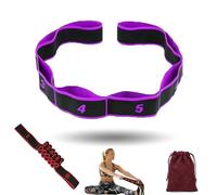 Numbered Resistance Band, Yoga Stretch Assist Strap, 8 Segment Pilates Stretching Band, High Elastic Stretching for Yoga Pilates Dance and Gymnastics/Rehabilitation (c)