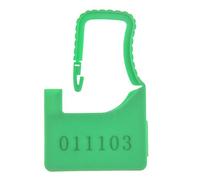 Numbered Security Plastic Padlocks Seals, Disposable Tags,Green,100pcs