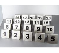 Numbered Table Tents, Tent Style - Best for Rustic Receptions, Banquets, Cafés, Restaurants, Hotel(45677)