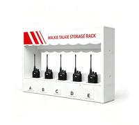 Numbered Wall-mounted Radio Charging Station, Charging and Storage Walkie-talkies Rack Holder in Office/Hotel/Warehouse/Security, 5/8/10/15/16/24/32-slot(5hole)