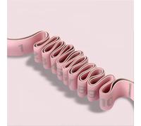 Numbered Yoga Stretch Band, Wide Resistance Exercise Band for Women, Multi-Color Fitness Pull Strap for Full Body Workout(10 grid pink)