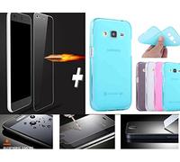(Numberone) Mobile Cover Huawei P9 Lite Ultra Thin TPU Gel Silicone Soft Smartphone Huawei P9 Lite Piu Tempered Glass Screen Protector, Tempered Glass - Glass Screen Protector with 9H Hardness 0.26 mm Thickness High Definition, Rounded Edges by 2,5d-, Transparency, Easy installare- Lifetime Warranty pink