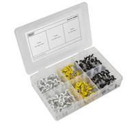 Sealey AB195NP Numberplate Screw Assortment 195Pc 4.8Mm X 18Mm - Plastic Enclosed Head
