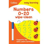 Numbers 0-20 Age 3-5 Wipe Clean Activity Book (Collins Easy Learning Preschool)