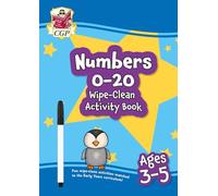 Numbers 0-20 Wipe-Clean Activity Book for Ages 3-5 (with pen) (CGP Reception Activity Books and Cards)