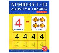 Numbers 1-10: Activity and Tracing Workbook for Kids Ages 3-5 (Learn to write numbers)