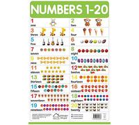 Numbers 1-20 - My First Early Learning Wall Chart: For Preschool, Kindergarten, Nursery And Homeschooling (19 Inches X 29 Inches)