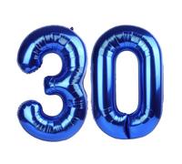 Numbers 30 Balloon, 40 Inch Happy 30th Birthday Decoration for Her Him, Dark Blue Foil Number Balloons for Celebration Engagement Memorial Day's Big Event Supplies