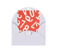 Numbers Arts Printing Holiday Love Buckle Pearl Paper Envelopes Greeting Vertical Thinking Of You Cards 6 X 4 Inch