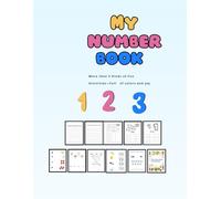 Numbers book: Fun English Numbers Workbook for Kids age 4-10Engaging Activities & Practice (8,5*11in) with 50 pages of practice Counting and writing practice 1-20