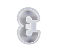 Numbers Candlestick Silicone Mold Holder Gypsum Resin Mold Handmade Epoxy Resin Casting Home Desktop Decor Tealight Votive