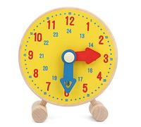 Numbers Clock Model Toy for Kids, Educational Wooden Clock for Teaching Time and Numbers, Great for Parent-Child Interaction, 10cm/3.9in