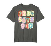 Numbers Day Adults Maths Teacher Retro Numbers T-Shirt