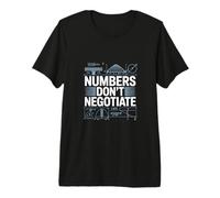 Numbers Don't Negotiate Engineer Math Blueprint Premium T-Shirt