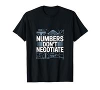 Numbers Don't Negotiate Engineer Math Blueprint T-Shirt