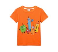Numbers Girls Boys Maths Day T-Shirts Unisex Kids Cotton Tee for 3-13 Years (Orange,9-10 Years,9 Years,10 Years)