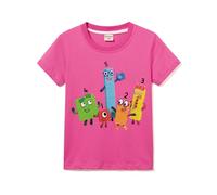 Numbers Girls Boys Maths Day T-Shirts Unisex Kids Cotton Tee for 3-13 Years (Rose Red,12-13 Years,12 Years,13 Years)