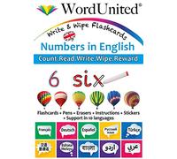 Numbers in English: Write & Wipe Flashcards