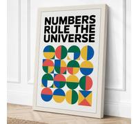 Numbers Rule the Universe Canvas Wall Art Print 18x12 Inch (46 x 30 cm)