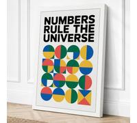 Numbers Rule the Universe Canvas Wall Art Print 30x20 Inch (76 x 51 cm)