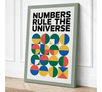 Numbers Rule the Universe Canvas Wall Art Print 36x24 Inch (91 x 61 cm)