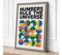 Numbers Rule the Universe Canvas Wall Art Print 36x24 Inch (91 x 61 cm)