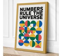 Numbers Rule the Universe Canvas Wall Art Print 36x24 Inch (91 x 61 cm)