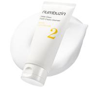 numbuzin No. 2 Deep Cleansing Fresh Cream Cleanser, 4.05 oz / 120 ml, Whipped Cream Foam, Deep Pore Cleansing, Natural Cleaning Ingredient, Moisturising