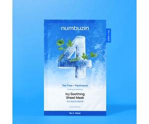 numbuzin - No. 4 SOS Icy Soothing Sheet Mask 1 sheet 2025 Version - 27ml x 1 sheet
