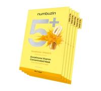 numbuzin Leaf Mask #5 | Vitamin Focus Foil Mask | Glutathione and Vitamin C | Reduces Hyperpigmentation, Improves Skin Complexion | Soft and Non-Irritating | 5 Sheets