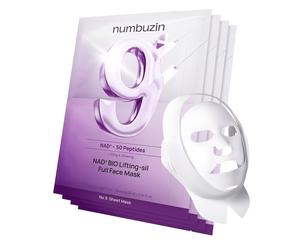 NUMBUZIN No.9 NAD Bio Lifting-sil Full Cover Facial Mask 4pcs - AUTHENTIC Plump