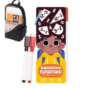Numeracy Skill Deck - Foundational Arithmetic Play Set, Instructional Practice Cards with 2 Erasable Markers and Double Faced Activity Pages, Engaging Learning Aid for Children, Elementary Learners